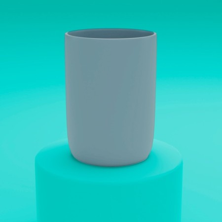 A set of accessories for the Trinity bathroom, 6 items (soap dish, soap dispenser, two glasses, ruff, bucket), gray color-5