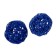 Decorative ball of vines, set 2 pcs., Size 1 pc. - 5 cm, blue color