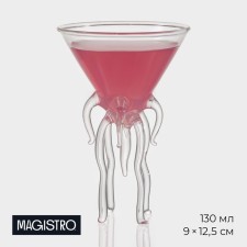 Бокал из стекла для мартини Magistro «Медуза», 180 мл