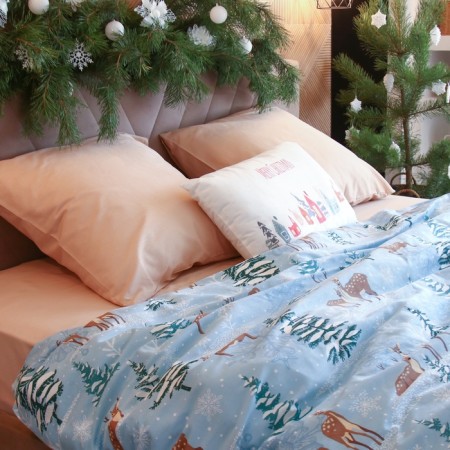 Bed linen "Ethel" duet Winter magic 143*215 cm - 2 pcs, 240*220 cm, 70*70 cm - 2 pcs-3