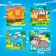 Puzzles 4 in 1 "In hot countries", 4, 6, 9, 12 elements