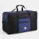 Road bag with lightning, external pocket, black/blue color