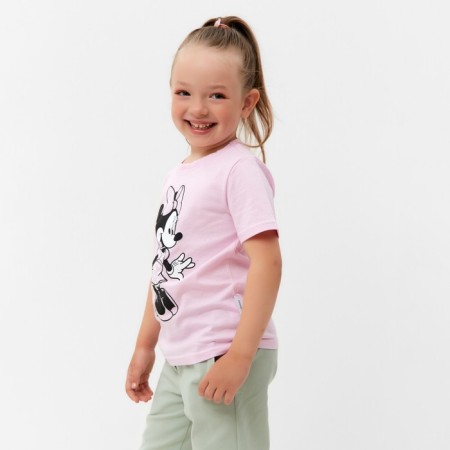 Children's T-shirt Disney "Minnie", height 110-116 (32), pink-2