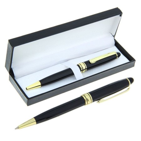 Gift handle, ballpoint "Flary" in the leatherette case, rotary