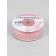The tape is decorative, reps, with openwork edge, 25 mm × 9.1 ± 0.5 m, pink color