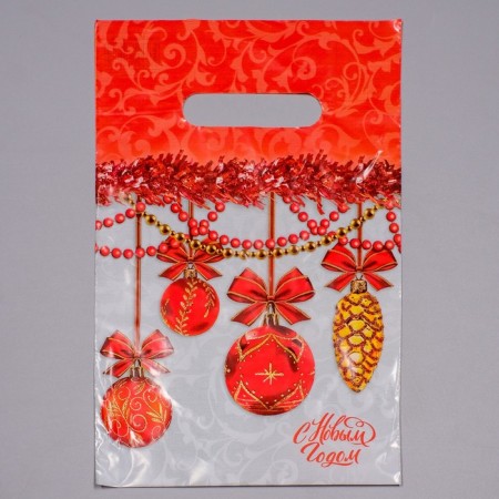 Bows package, polyethylene with a cut pen, 20x30 cm, 30 μm
