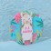 Alpak mirror d = 7 cm, multi -colored