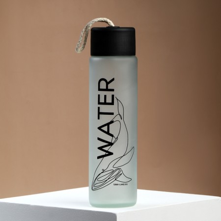 Water bottle, glass, color mix, 350 ml-1