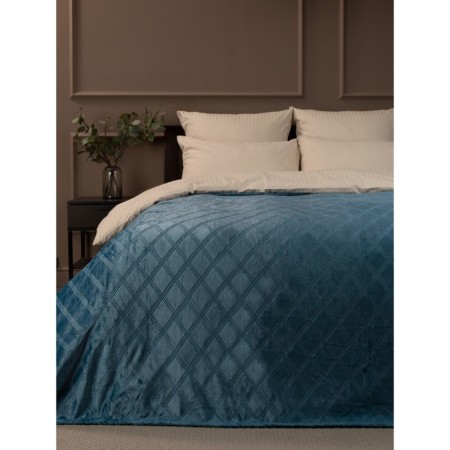 Texrepublic blanket, size 200x220 cm, blue color-2