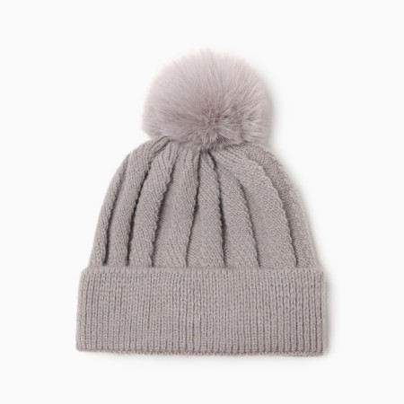 Children's hat minku, gray color, rr 46-48