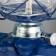 Kerosene lamp decorative blue 14x18x27.5 cm Risalux