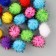 A set of textile parts for the decor "bombs" 20 pcs. set, size 1 pc. 1.8 cm, color mix