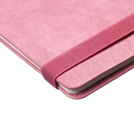 Dated 2025, 250 x 190 mm, 54 sheets, gluing, Escalada, hard -leather cover, pancake embossing, tinted block 70 g/m2, pink-3
