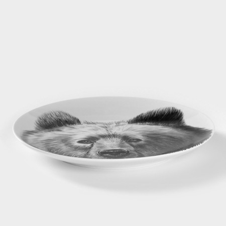 Porcelain plate "Bear", D = 24 cm-1
