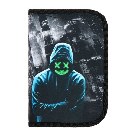 Penal 1 section 140 x 210 x 40 mm, folding pocket and cosmetic bag, fabric, calligrata top content "mask"-2