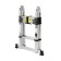 Lessonet-ladder Telescopic tundra, folding, aluminum, 1.6 x 1.6 m