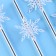 The tubes for the cocktail "Snowflakes", corners, in a set of 6 pieces, silver