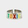 Metal ring "Toxic", 1.7 cm