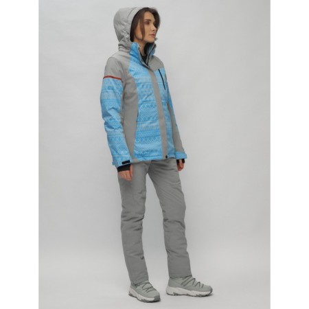 Ski jacket female winter, size 56, blue color-11