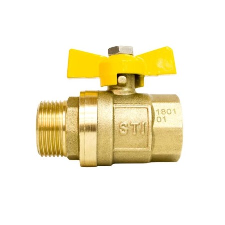 Balloon bar STI GAZ, 3/4 ", internal/outer, butterfly, for gas-2