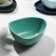 Ceramic non -standard ceramic Saletnik "Emerald", 15.5 x 14 cm, 650 ml, green color