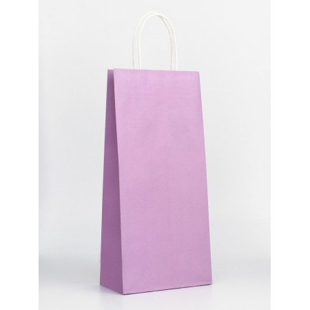 Craft package for a bottle, lilac, 14 x 8 x 32 cm-3