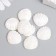 Decor for creativity Plastic "Broke with mother of pearl" White 1.8x2 cm
