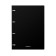 Notebook on A4 rings, 80 sheets in the Erichkrause "Classic", a plastic cover, an offset unit, whiteness is 100%, mix