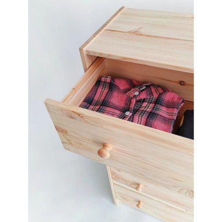 Chest of drawers RAST 5, 62x30x109, pine array-9
