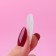 Patching nails, 100 pcs, ballerina shape, in a container, milk color