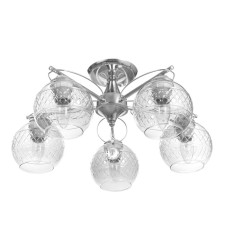 April chandelier 5x40W E27 chrome 51x51x24cm