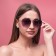 Women's sunscreens "RAMA" UV 400, 14.5x2.5x5 cm, lens 6x5 cm