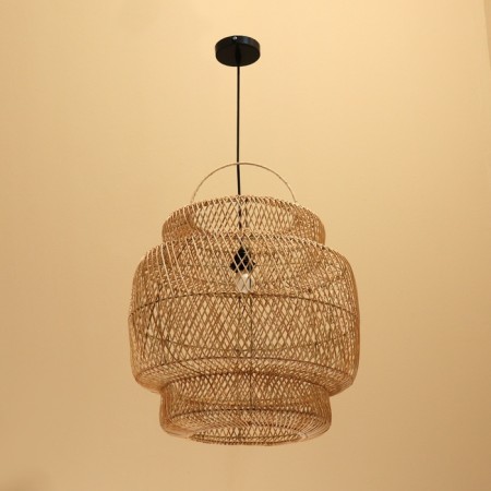 Ceiling Lamp from Rotan "German" 1x120W, E27, 50x50x50 cm-1