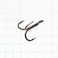 KOI Round Treble hook, size 8 int, BN color, tee, 10 pcs.