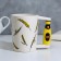 Ceramic beer mug “I live beautifully”, 400 ml, white color