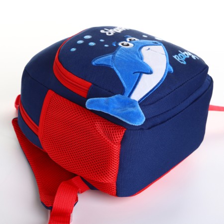 Baby backpack on lightning, blue color-3
