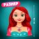 Game set, a maneken doll with accessories "Fairytale", Mermaid