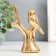 Souvenir Ceramics "Vorozhushki on a tree" gold 7.5x3.7x10.5 cm