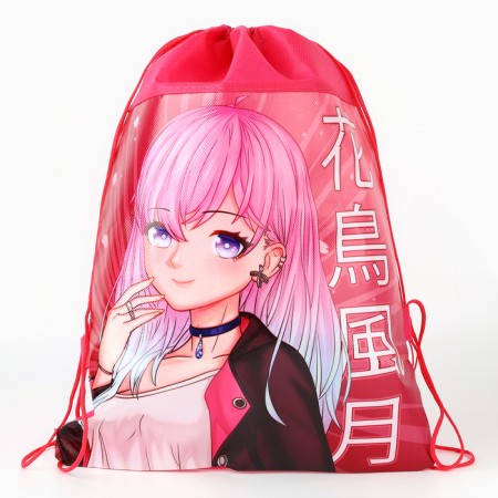 A bag for shoes "Anime Girl" Polyester, size 30 x 40 cm-1