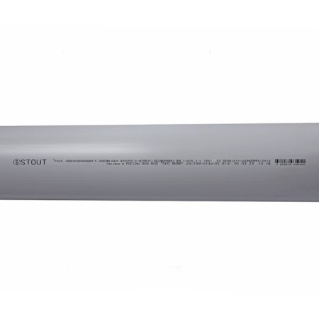 Sewer pipe SKB-0002-110150, D = 110 mm, 1500 mm, silent-3