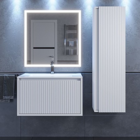 Tumbling under the Uperwood Next sink, 70 cm, white, 1 box-1
