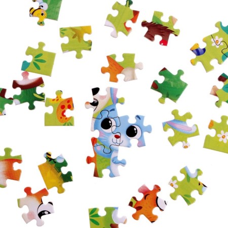 Children's puzzle "Fox and Bunny", 54 elements-3