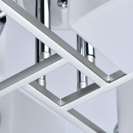 Tetro chandelier, 4x40W E27, silver color, chrome-3