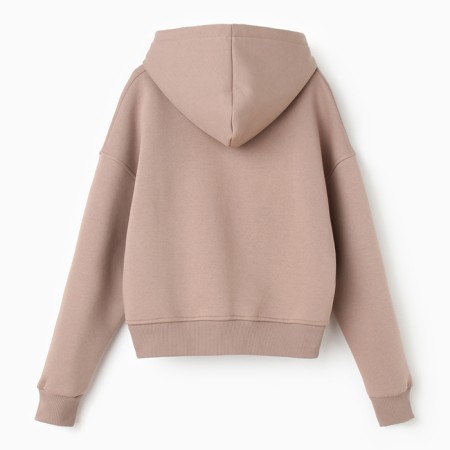 Women's sweatshirt was launched, brown color, size 42-46 (One size)-5