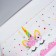Set of dishes "Happy Birthday", unicorn, pink color