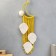 Dreaming Dreams using Macrame "Month and Leaflets" Warm yellow 75x20 cm