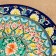 Plant of Rishtan ceramics "Patterns", 28 cm, blue