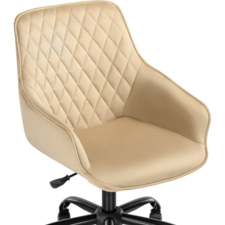 Computer chair almer plastic/velor, black/beige 57x60x84 cm-4