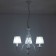 Suspended chandelier Citilux "Rowena" CL427130, 65x65x65 cm, 3x60W, E14, white color