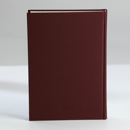 Deliciper of Leduced A5, 160 liters. Solid cover. Leatherette. Brown. Cream block-10